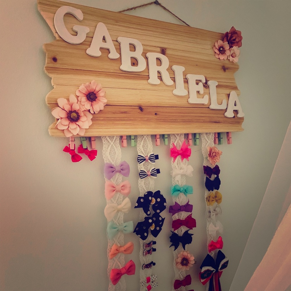 Handmade girls bow board!